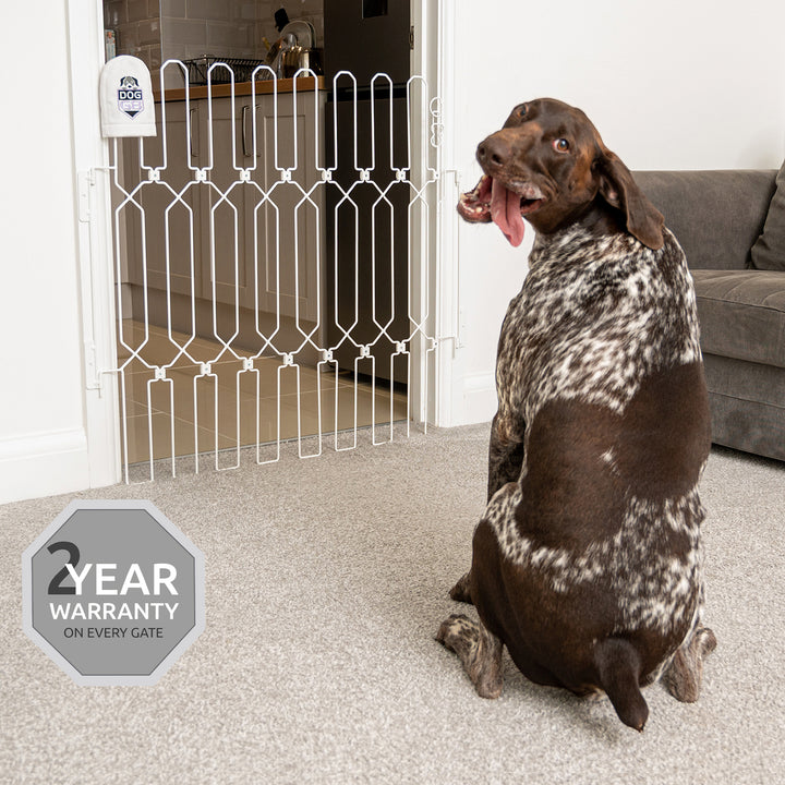 Dog Gate for Stairways, Hallways, and Large Openings from DogG8 Plus